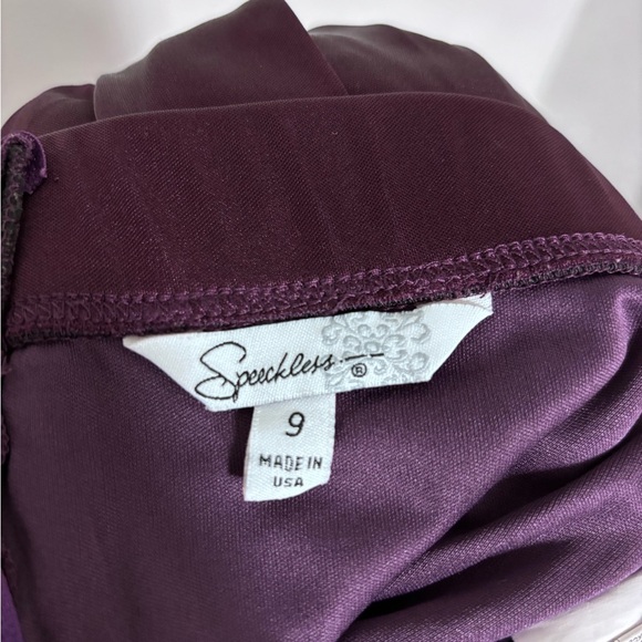 Speechless Strapless Purple sequin formal / prom dress Size 9 - Picture 5 of 6